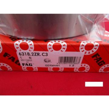 Fag 6318-2ZR C3, Single Row Ball Bearing(=2 SKF,NSK ZZ,NTN,Timken/Fafnir 318KDD)