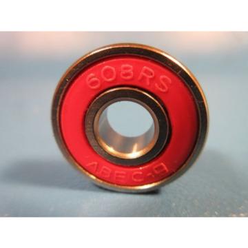 608 2RS Single Row Radial Bearing (SKF, NTN, FAG 2RSR, KOYO, NSK VV)