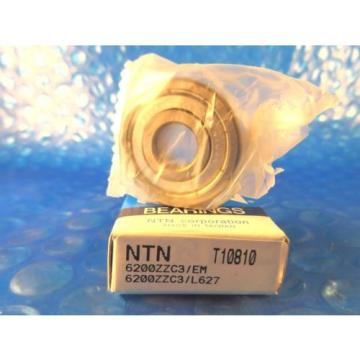 NTN 6200ZZC3EM Deep Groove Ball Bearing (=2 skf 2z, FAG, Fafnir 200KDD)