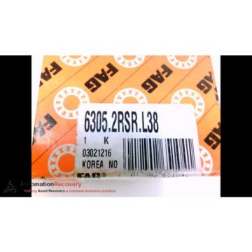 FAG 6305.2RSR.L38 BEARING, INSIDE DIAMETER: 1&#034;, OUTSIDE DIAMETER:, NEW