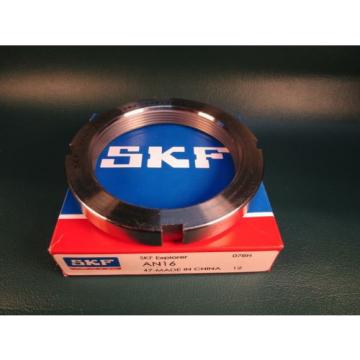 SKF AN16, Right Hand Standard Locknut; Steel (=2 FAG,NSK,Torrington, Link-Belt)