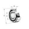 3306BN.TVH FAG Angular Contact Ball Bearing Double Row