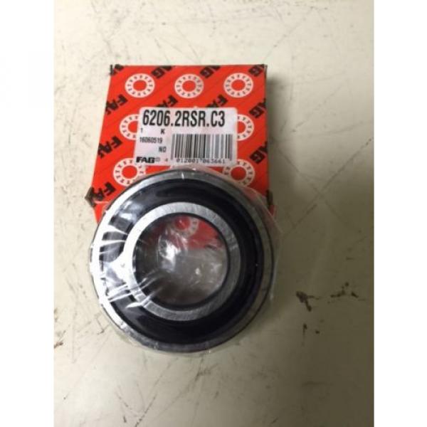 NEW,  FAG  BEARING  P/N 6206.2RSR.C3 #5 image