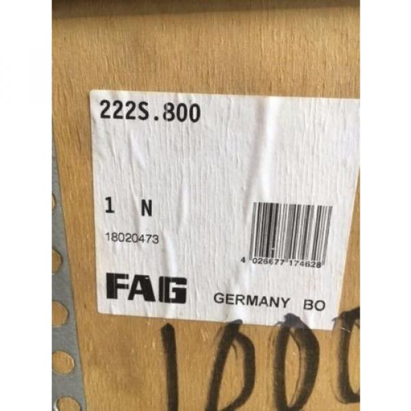 222S.800  FAG SPLIT SPHERICAL ROLLER BEARING 8&#034; BORE NIB  NEW IN BOX / CRATE #3 image