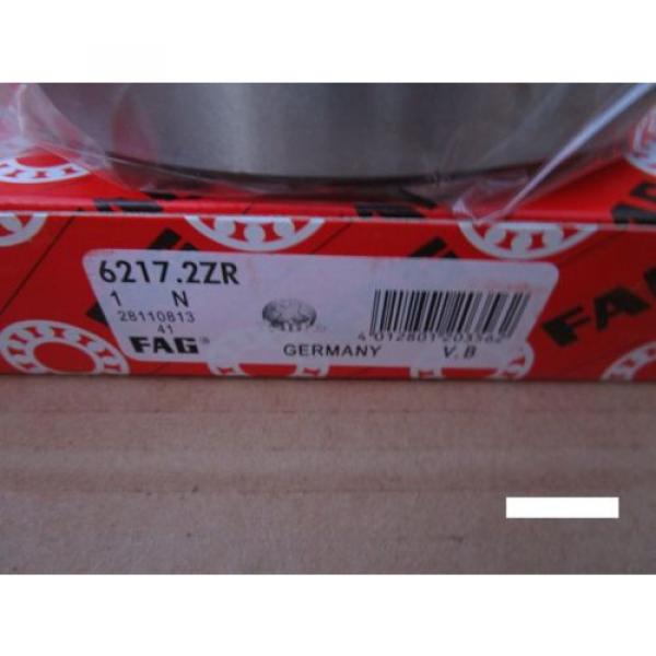 Fag 6217-2ZR , Single Row Ball Bearing(=2 SKF,NSK ZZ,NTN,Timken/Fafnir 217 KDD) #2 image