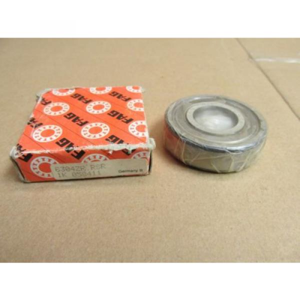 NIB FAG 6304ZRRSR BEARING SEALED METAL/RUBBER 6304 ZR RSR 20x52x15 mm #3 image