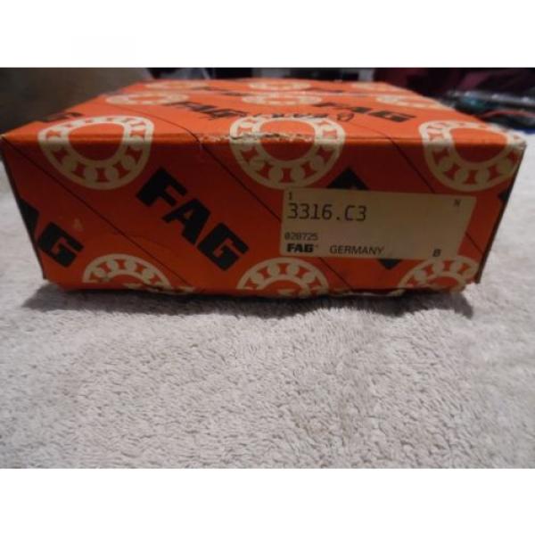 Fag Bearing 3316C3, 3316.C3 OD 80 (mm) x170 (mm) x 68.3 (mm) NIB factory Sealed #3 image