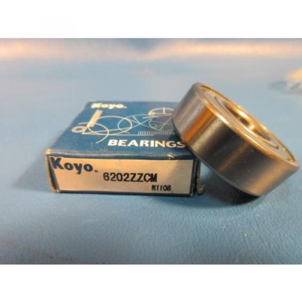 KOYO 6202 ZZ CM, 2Z, 2RZ,Deep Groove roller Bearing (=2 SKF, NSK FAG,  202KDD) #1 image