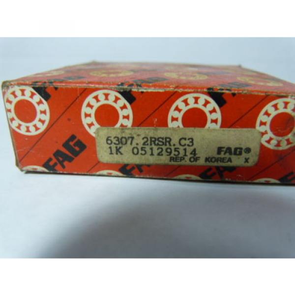 Fag 6307.2RSR.C3 Sealed Ball Bearing 35X80X21mm ! NEW ! #5 image