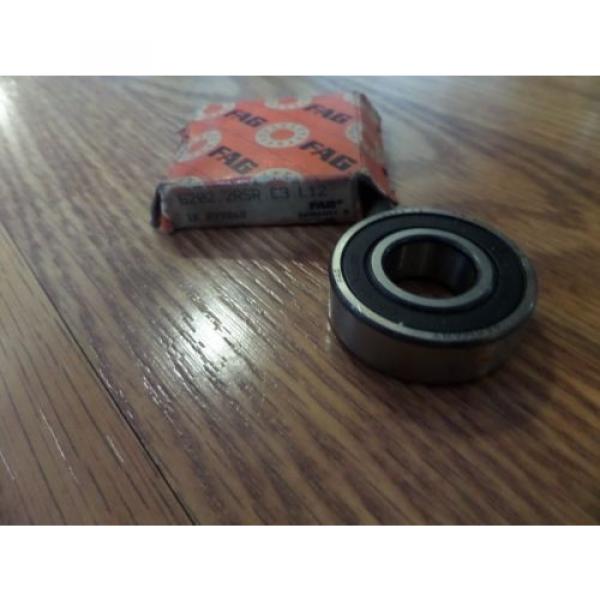 Fag Sealed Ball Bearing 6202.2RSR.C3.L12 62022RSRC3L12 New #4 image